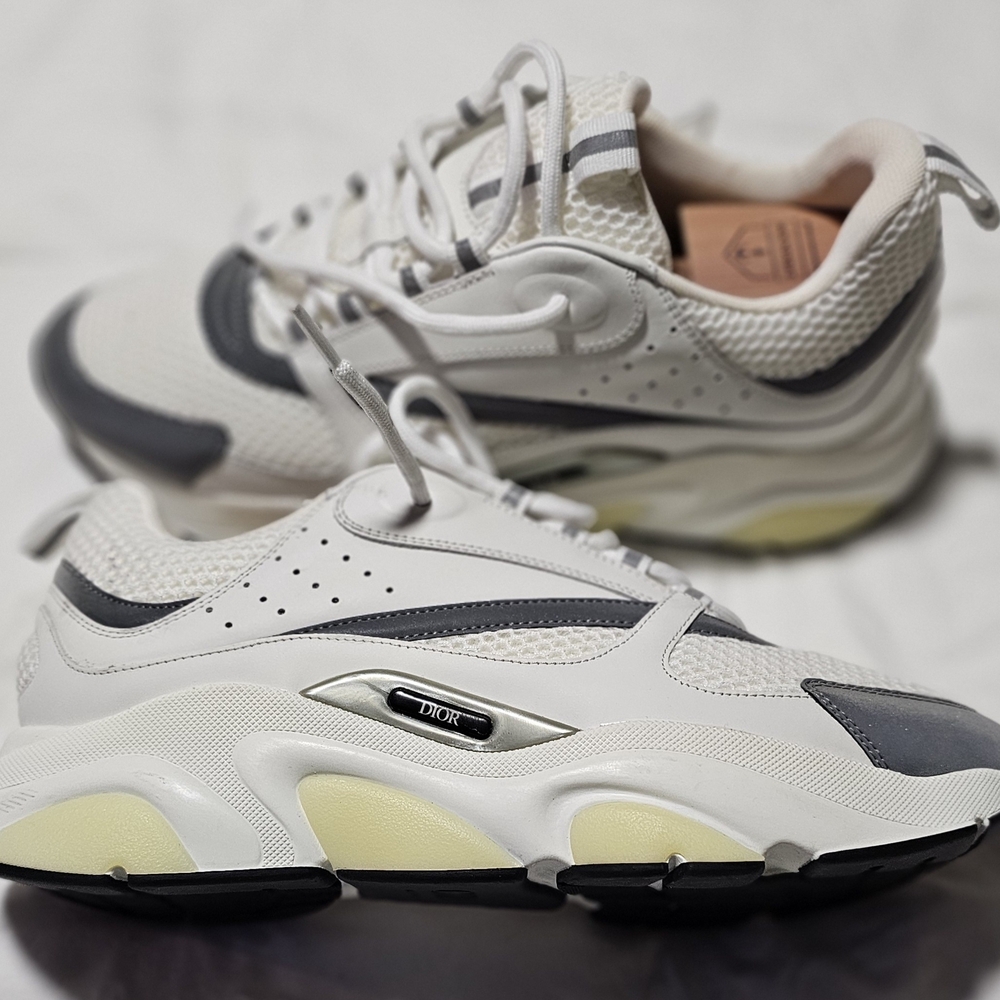 Dior White and Gray Sneakers - Picture 4 of 8